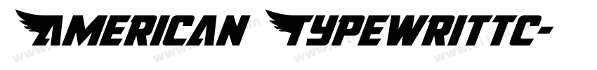 American Typewrittc字体转换